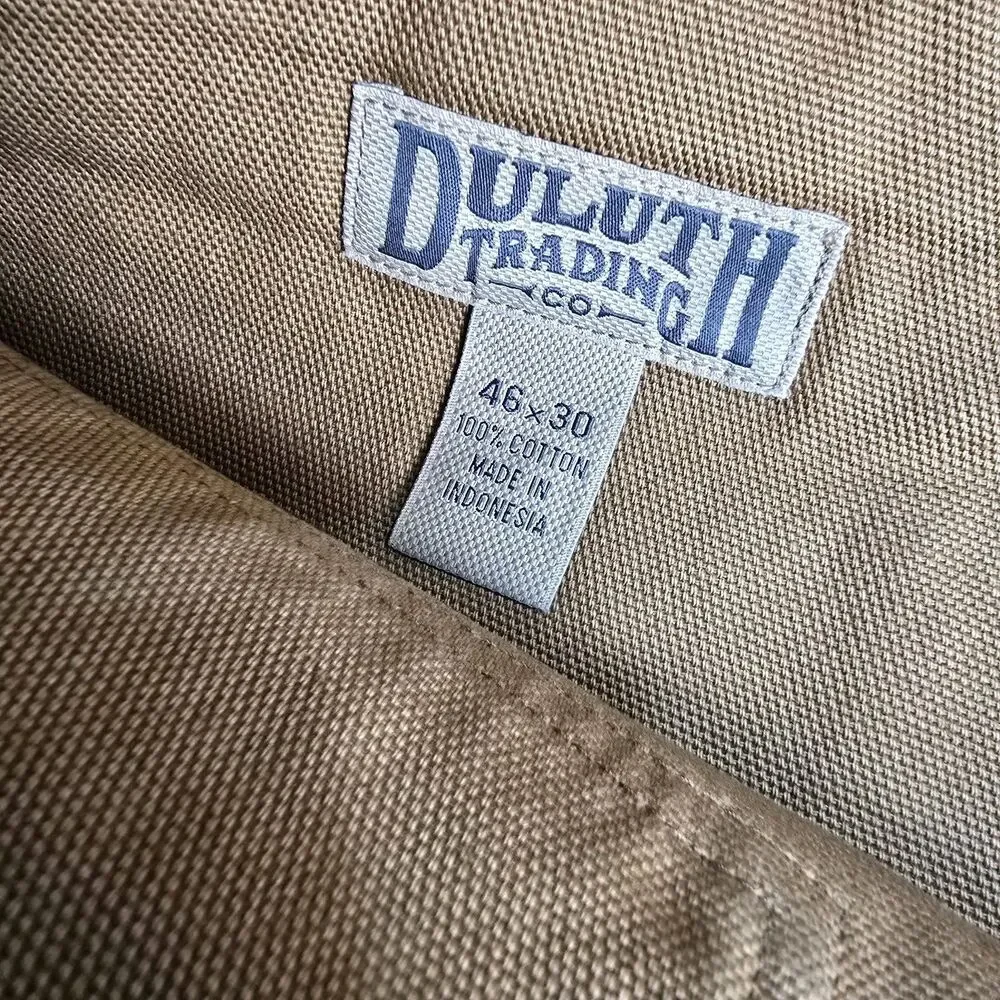 Duluth Trading Mens Double Knee/& Heel Work Pants Cotton Fire Hose 46x30 NWOT